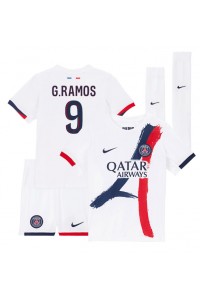 Fotbalové Dres Paris Saint-Germain Goncalo Ramos #9 Dětské Venkovní Oblečení 2024-25 Krátký Rukáv (+ trenýrky)